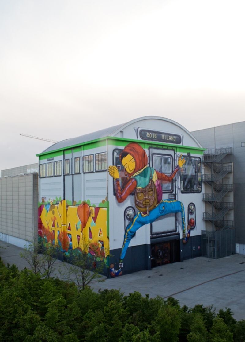 Osgemeos, il murales sul Pirelli Hangar Bicocca 1