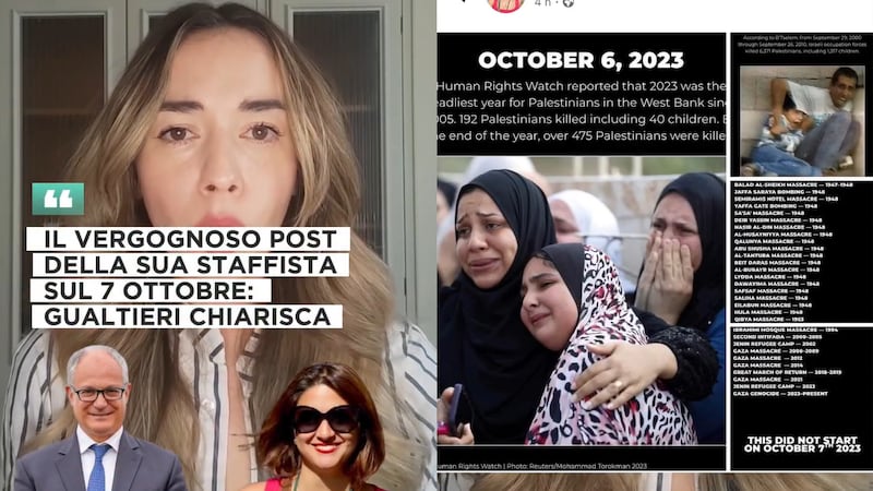 “Non è iniziato il 7 ottobre”. Il post della dirigente Pd imbarazza Gualtieri