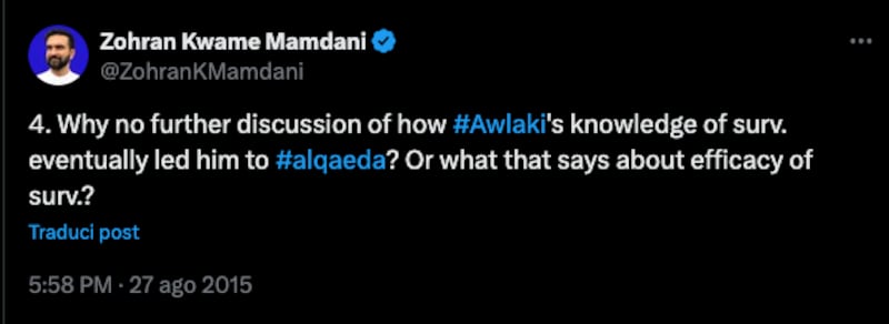 I tweet pro Al Qaeda di Mamdani 4
