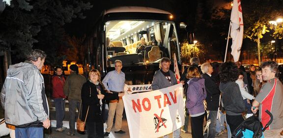 I No Tav in pullman dalla Val Susa 4