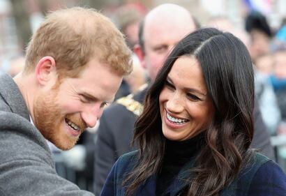 Meghan Markle raggiante col Principe Harry 2