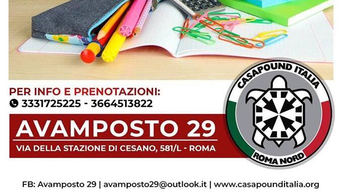 CasaPound e le ripetizioni gratis a bimbi italiani: è polemica