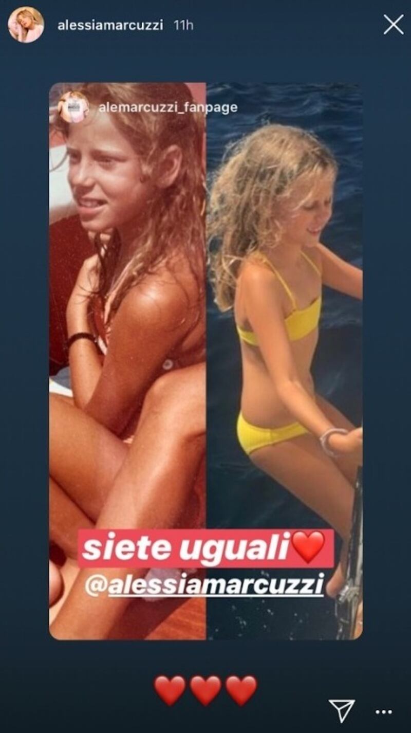 Alessia Marcuzzi e Mia