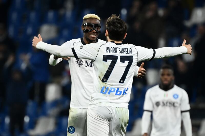 Kvaratskhelia Osimhen Sassuolo Napoli