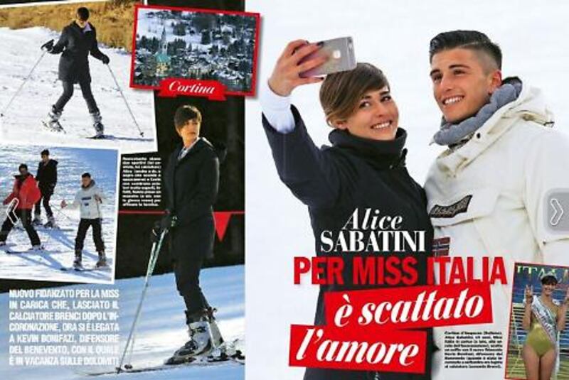 Alice Sabatini sulla neve