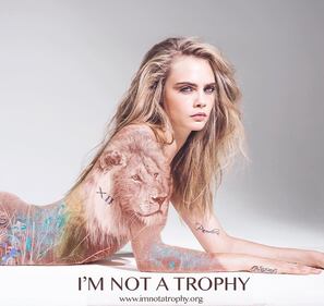 Cara Delevigne si spoglia contro il bracconaggio 3