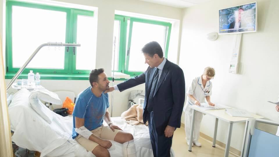 Incidente Bologna, Conte visita i feriti
