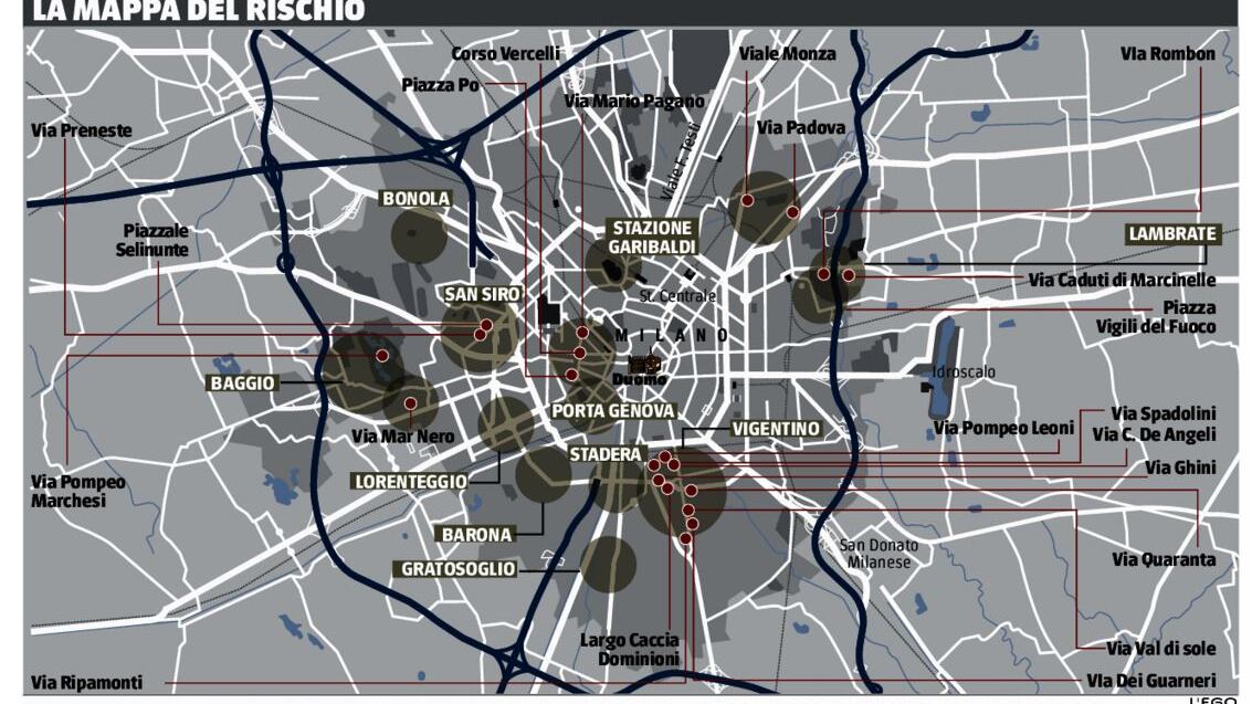 Allarme furti a Milano: ecco le strade della paura