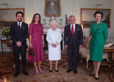 La Regina Elisabetta e l'incontro con il re Abdullah II  6