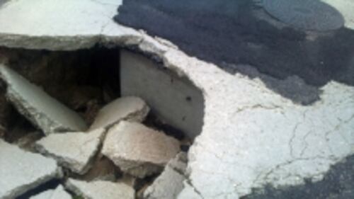 Smottamento a Ugento (Lecce)