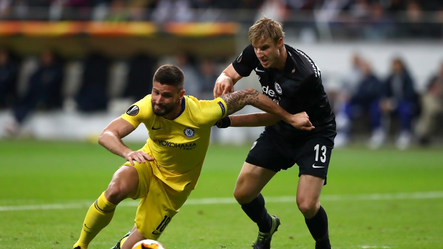 Europa League, il Chelsea pareggia 1-1 a Francoforte. L'Arsenal batte 3-1 il Valencia