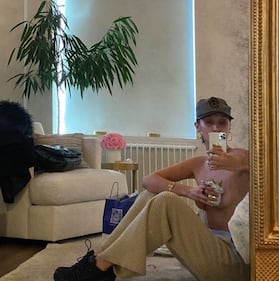 Bella Hadid sexy in costume 2