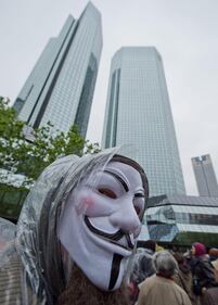 La protesta dei Blockupy 20