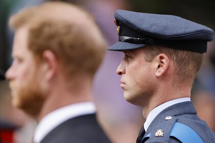 William, Kate, Harry e Meghan al funerale della regina Elisabetta 5