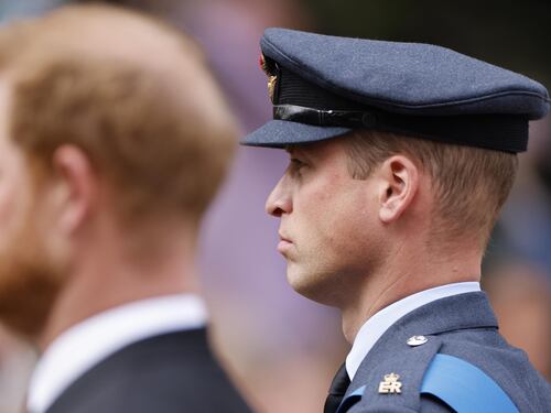William, Kate, Harry e Meghan al funerale della regina Elisabetta