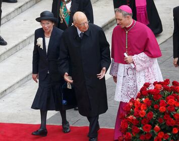 Napolitano e Renzi a San Pietro 1