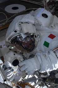 Luca Parmitano sulla Stazione spaziale 1