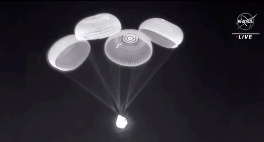 Il ritorno della capsula Crew Dragon 2 sulla terra 2