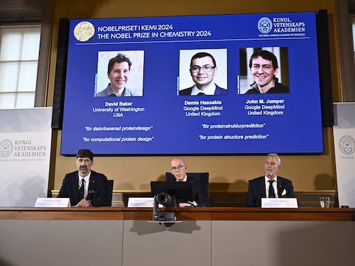 Nobel per la Chimica, vincono Baker, Hassabis e Jumper: decifrato il codice delle proteine