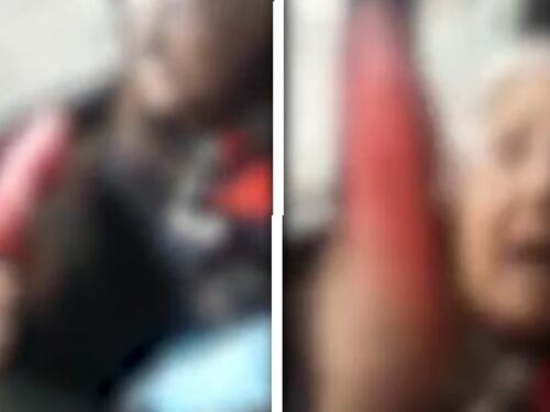 Anziana picchia e sputa su un giovane africano: "Fate schifo"