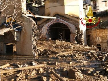 Frana devasta l'antico oratorio di Rezzo nell'Imperiese 13