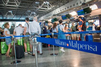 Code al checkin aeroporto Malpensa 9