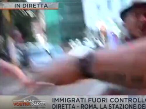 Aggredito giornalista Mediaset alla stazione di Tiburtina