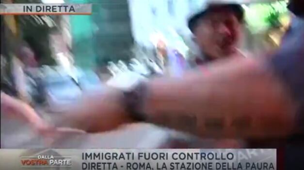 Aggredito giornalista Mediaset alla stazione di Tiburtina