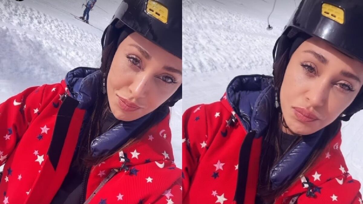 La prima volta di Belen sugli sci: "Disagio totale voglio tornare a casa...."
