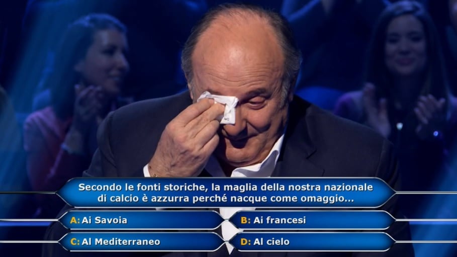 Gerry Scotti si commuove in diretta ricordando il padre scomparso