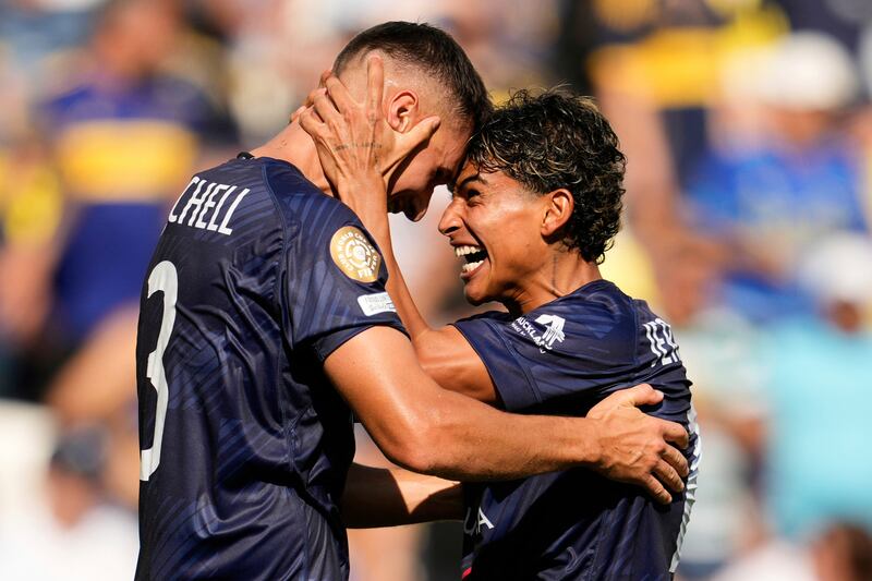 Auckland City Boca Juniors celebrazione