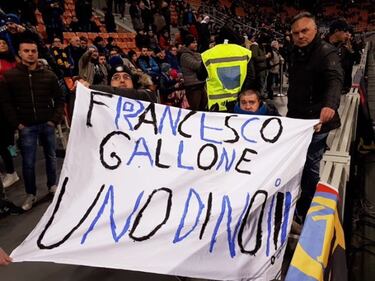 L'omaggio dei tifosi dell'Inter a Francesco Gallone 2