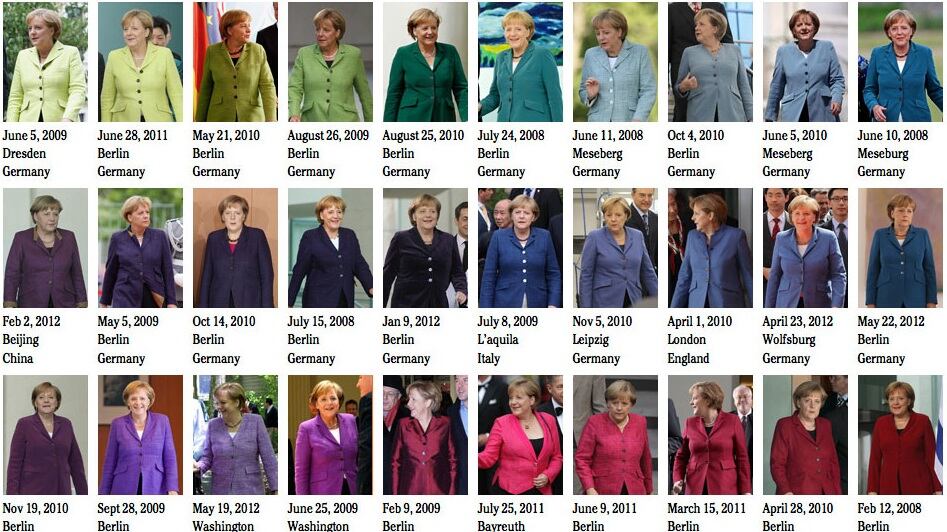 Tutte le giacche di frau Merkel