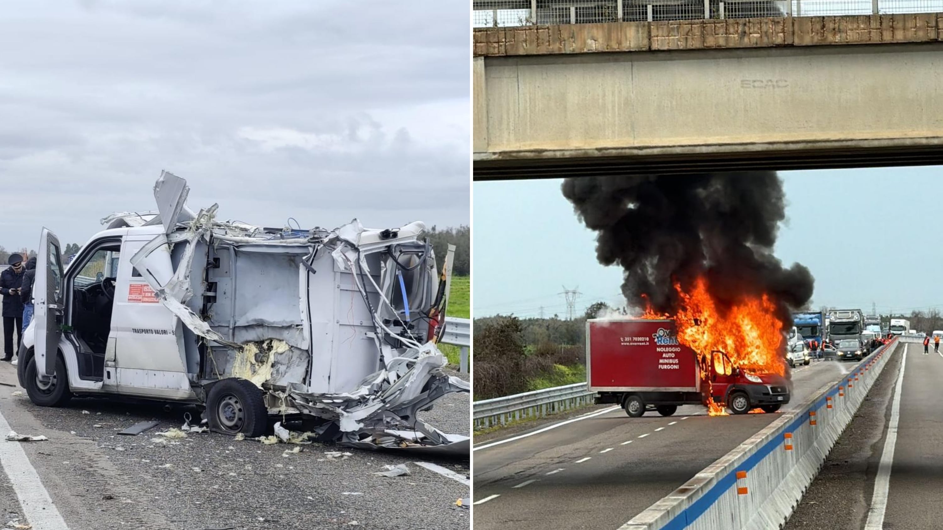 Assaltano portavalori e aprono il fuoco sui carabinieri. Due in manette