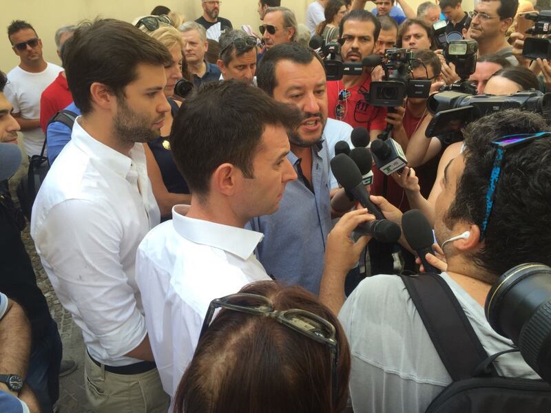 Moschea di via Cavalcanti, il presidio della Lega 14