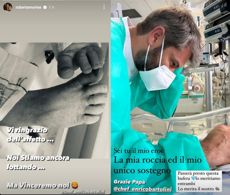 roberta Morise parto