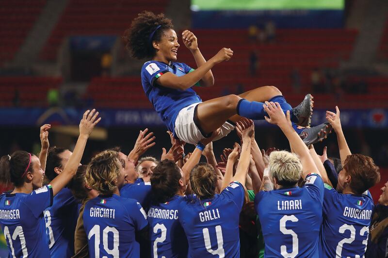 Sara Gama da capitana con 132 presenze in azzurro (via Twitter)