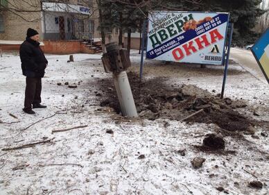 Ucraina, razzi a Kramatorsk 2