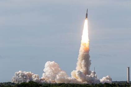 Guyana francese, il lancio del satellite Edrs 6