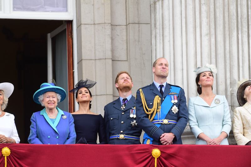 Meghan Markle e Kate Middleton al centenario del Raf 10