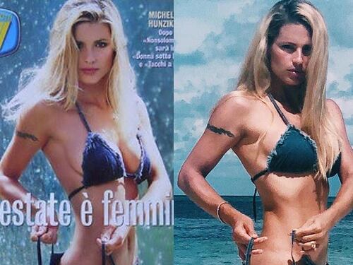 Michelle Hunziker come 20 anni fa. E lo scatto scatena la rete