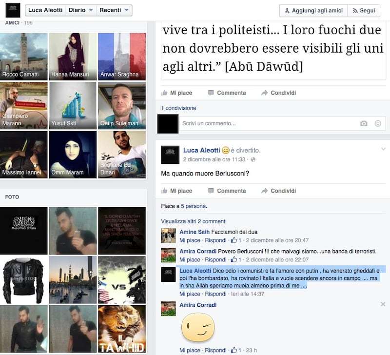Gli screenshot che "inchiodano" Luca 11