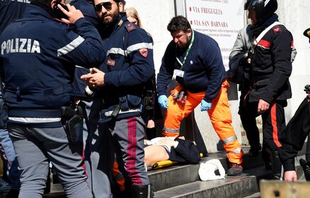 Spari al tribunale di Milano: le immagini dall'interno 2
