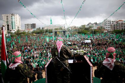 Anniversario di Hamas Palestina in strada 1