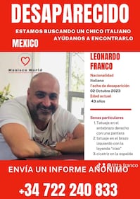 Le foto di Nardo Franco, italiano scomparso in Messico 5