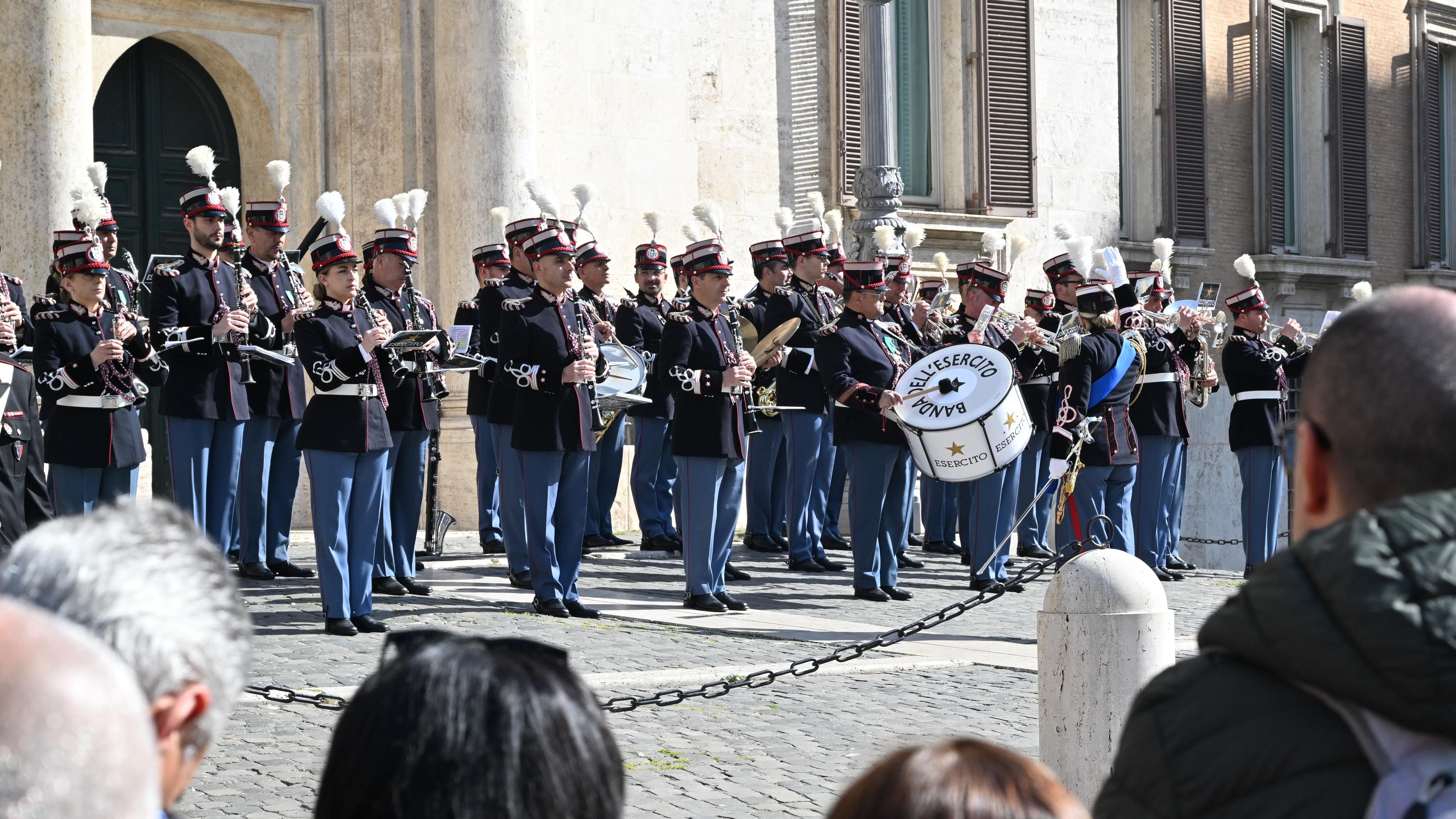 "Montecitorio a porte aperte". La partecipazione della Banda dell'Esercito