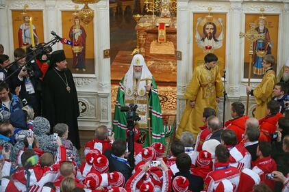 Russia, gli atleti ortodossi ricevono la benedizione del patriarca Kirill 1