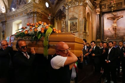 Funerali Buonanno, il dolore di Matteo Salvini 3
