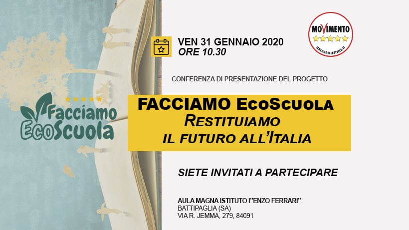 "Il M5S entra a scuola con simbolo di partito"