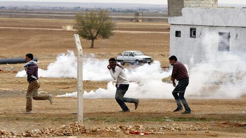 Protesta curda vicino a Sanliurfa 8